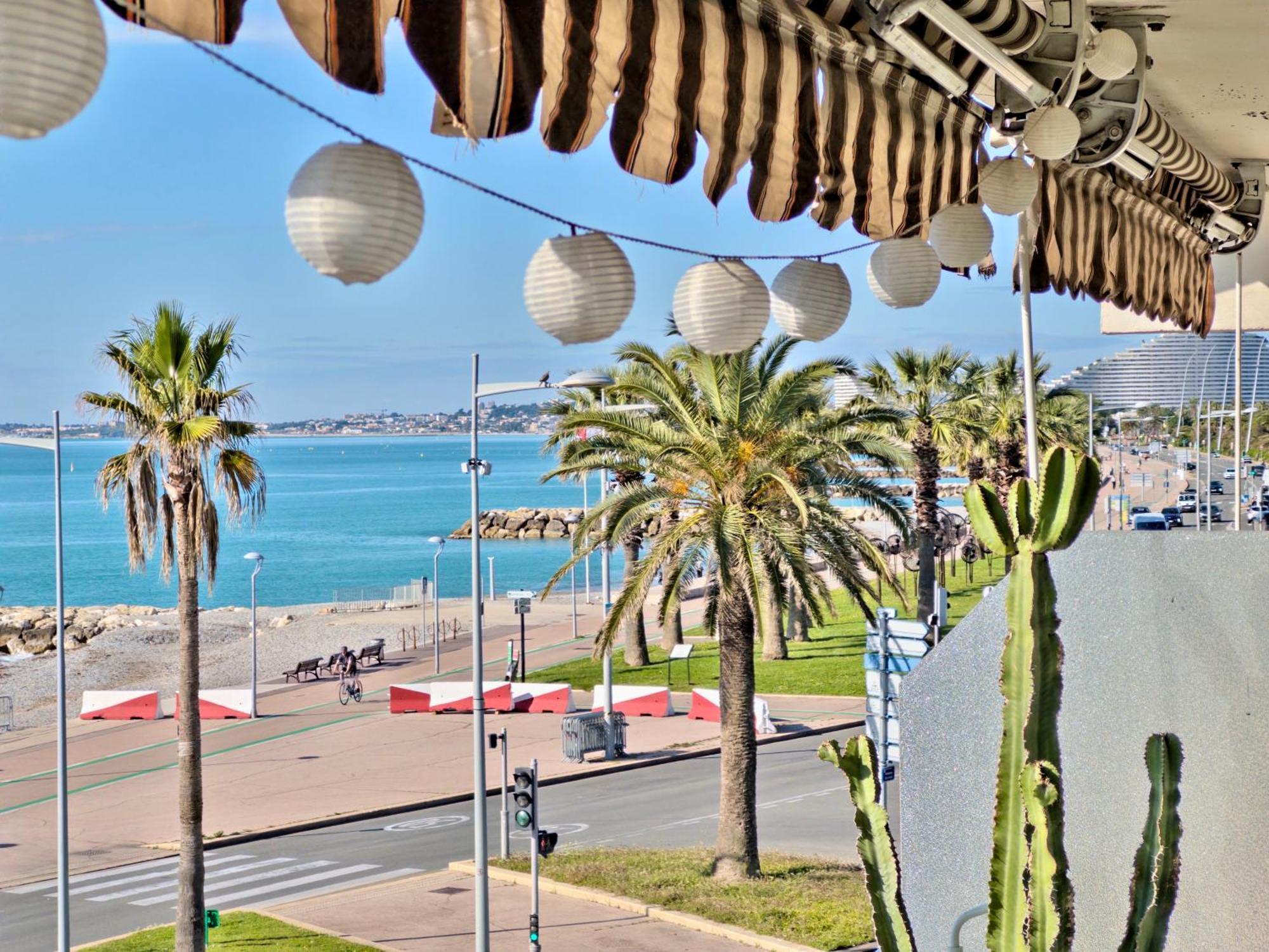 Panoramic Sea View Studio 24H Checkin Cagnes-sur-Mer Dış mekan fotoğraf